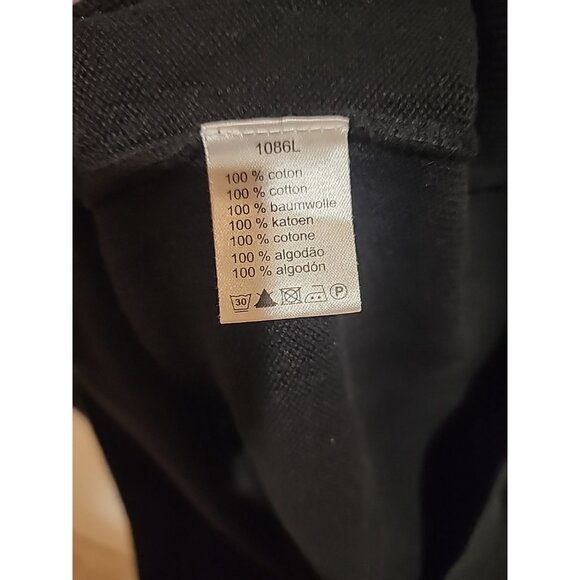LACOSTE size 9 mens black cotton V neck pullover sweater 2xl 3xl 4xl - Picture 5 of 5